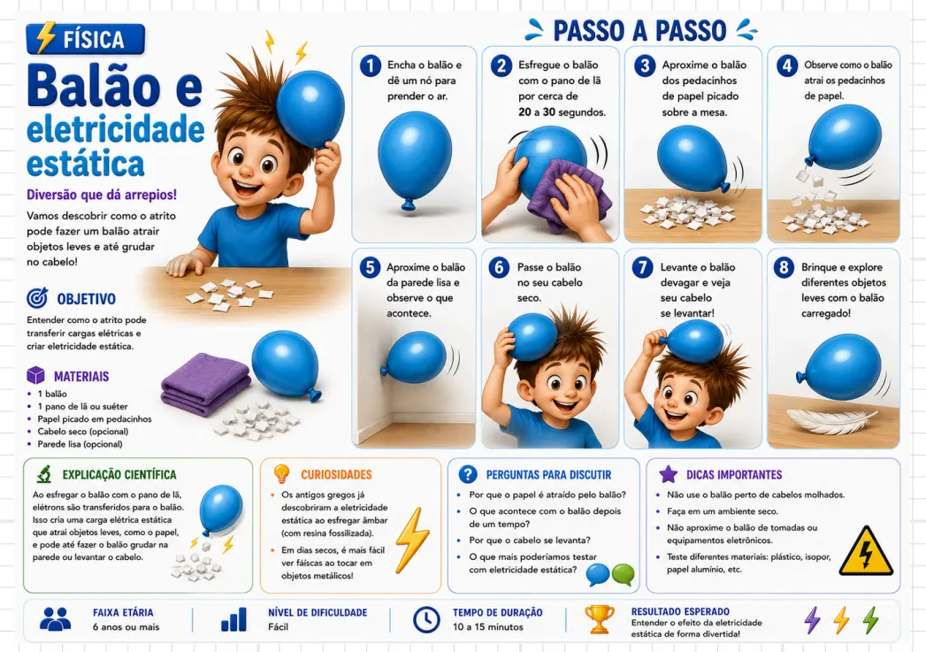 Projeto Balão e eletricidade estática